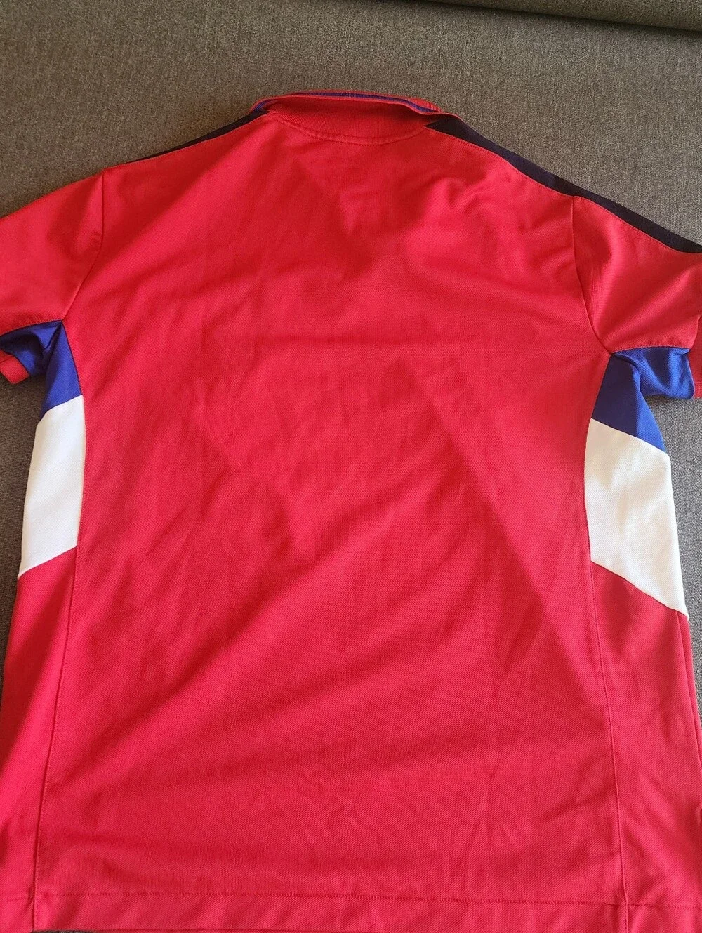 Ralph‎ Lauren Men's Red Polo with Blue and White Accents